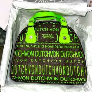 Von Dutch Monogram Bowling Bag
